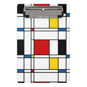 De Stijl Pattern Mini Clipboard