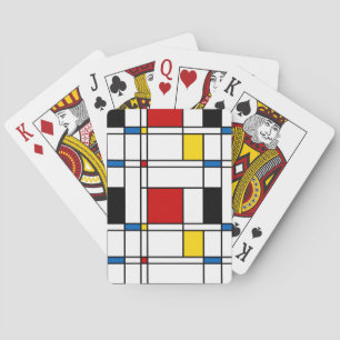 De Stijl Pattern Playing Cards