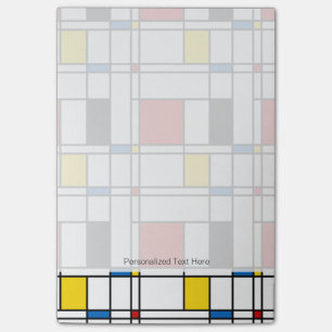 De Stijl Pattern Post-it Notes