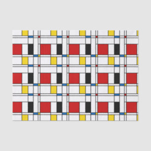 De Stijl Pattern Tissue Paper