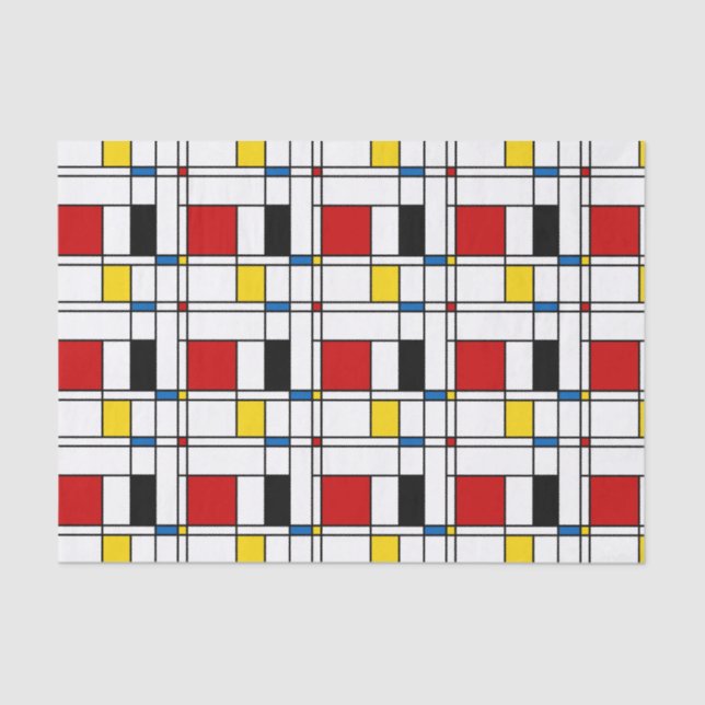 De Stijl Pattern Tissue Paper (Front)