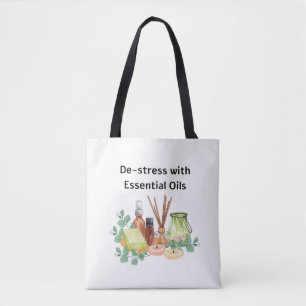 De-Stress with Essential Oils Tote Bag