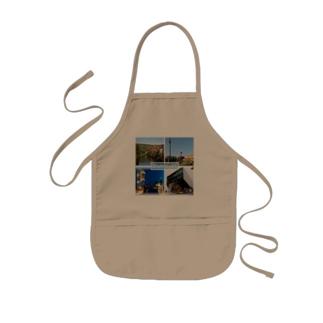 DE Stuttgart - River Neckar - Schlossplatz - Kids Apron (Front)