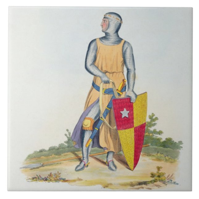 De Vere, Earl of Oxford, 1280, from 'Ancient Armou Tile (Front)