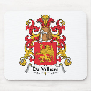 De Villiers Family Crest Mouse Mat