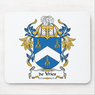 de Vries Family Crest Mouse Mat