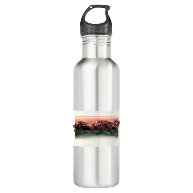DEA25 Horse Race.tif 710 Ml Water Bottle (Front)