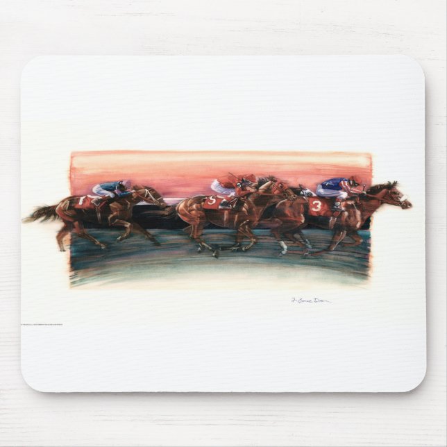 DEA25 Horse Race.tif Mouse Mat (Front)