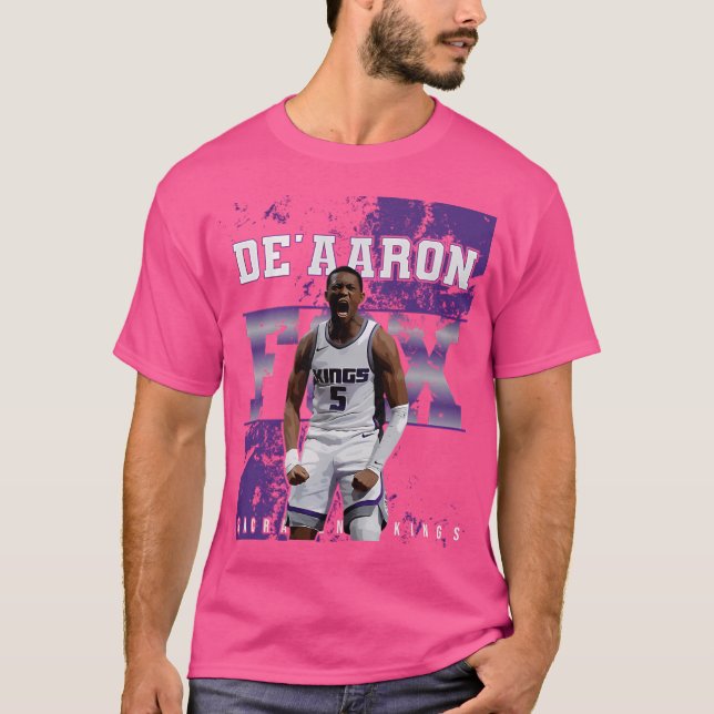 De'Aaron Fox  Basketball T-Shirt (Front)