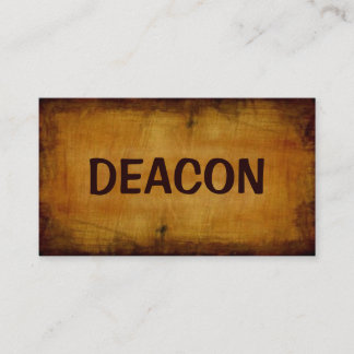 Deacon Antique Business Card