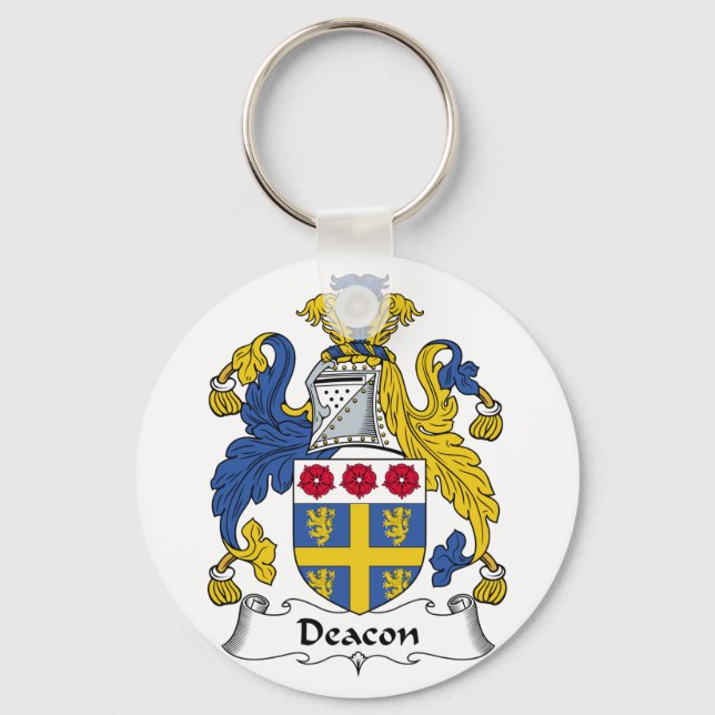 Deacon Family Crest Key Ring (Front)
