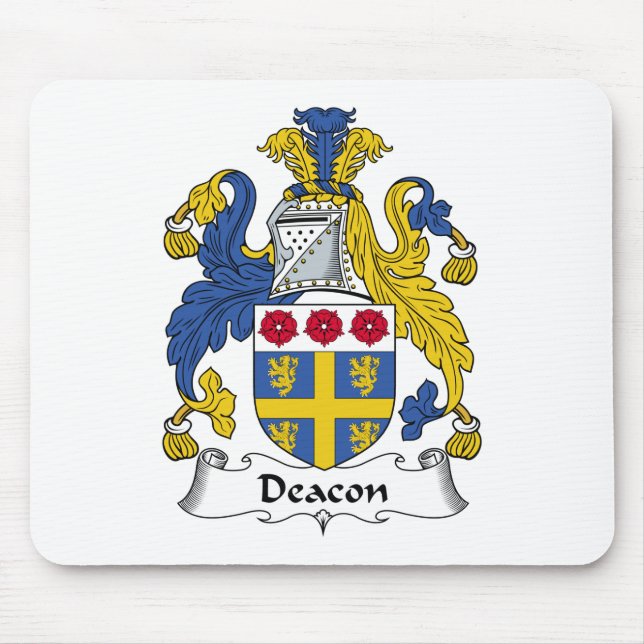Deacon Family Crest Mouse Mat (Front)