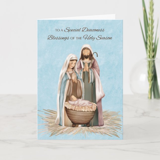 Deaconess Christmas Blessings and Thanks Card (Front)