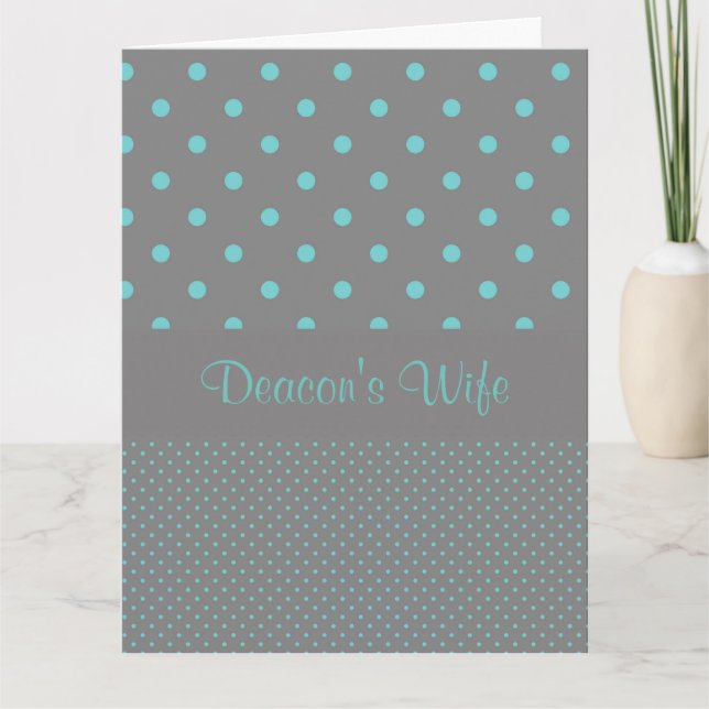 Deacon's Wife Thank You Card (Front)