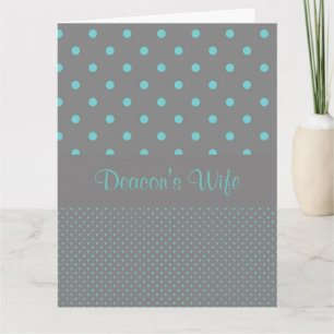 Deacon's Wife Thank You Card