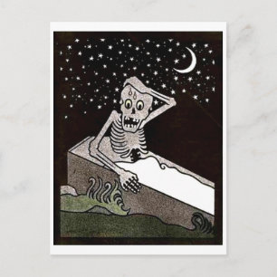 Dead Already Skeleton postcard