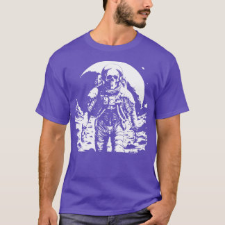 dead astronaut walking on the moon T-Shirt