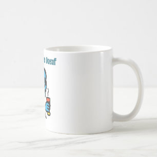 Dead Before Decaf Skeleton Drinking Coffee Mug