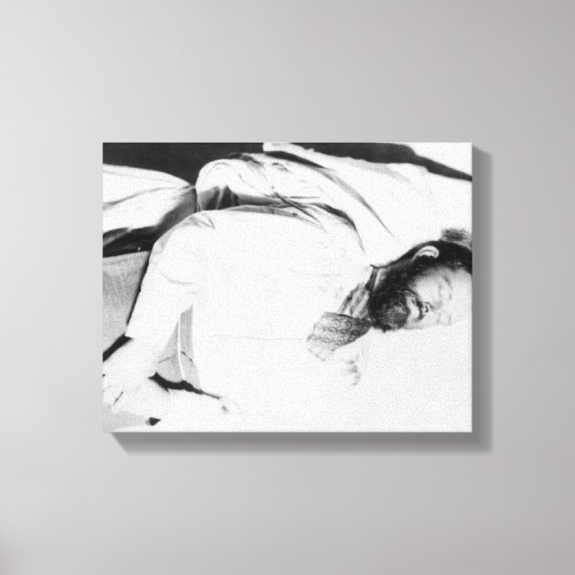 Dead Body of Outlaw Jesse James Photograph Canvas Print (Front)