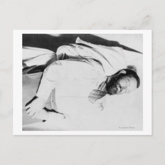 Dead Body of Outlaw Jesse James Photograph Postcard (Front)