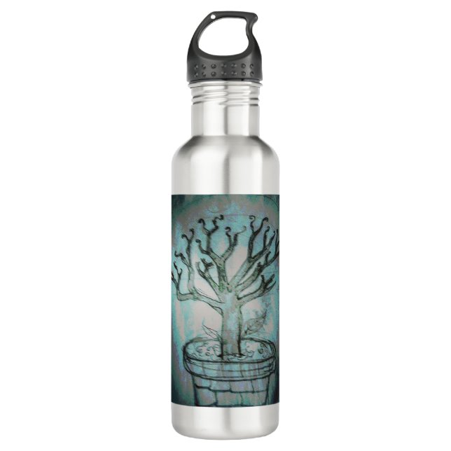 dead bonsai tree 710 ml water bottle (Front)