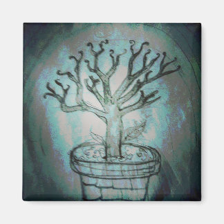 dead bonsai tree magnet