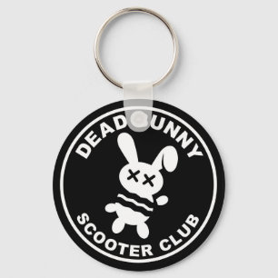 Dead Bunny Scooter Club Keychain