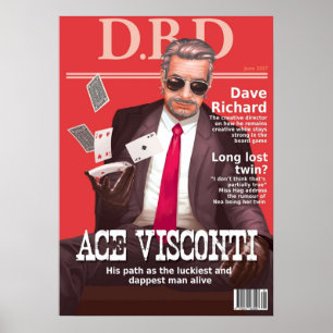 Dead by Daylight Magazine Cover Ace Visconti Poster
