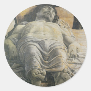 Dead Christ Classic Round Sticker