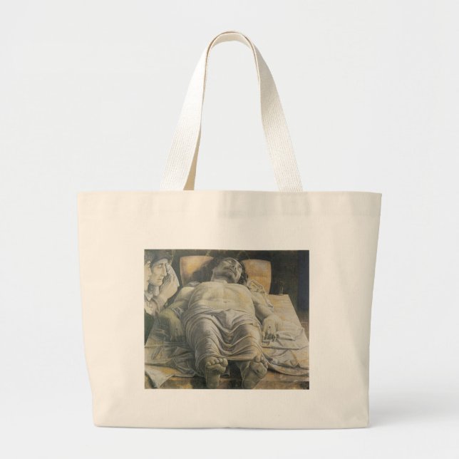 Dead Christ Large Tote Bag (Front)