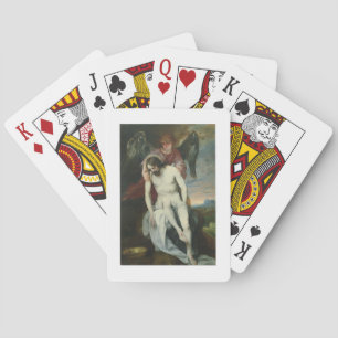 Dead Christ Supported by an Angel, c.1646-52 (oil Playing Cards
