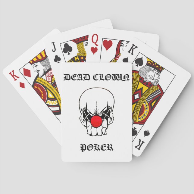 dead clown poker playing cards (Back)
