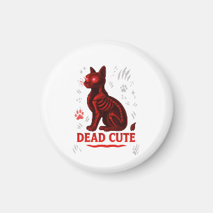 Dead Cute – Halloween Cat T-Shirt Magnet