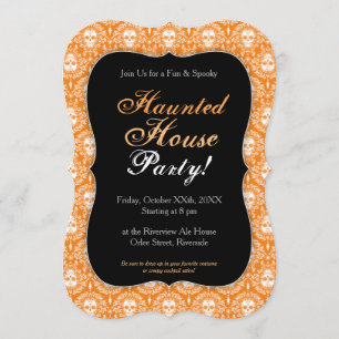Dead Damask - Chic Sugar Skull Custom Invitations