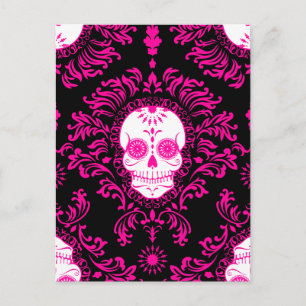 Dead Damask - Chic Sugar Skull Postcard