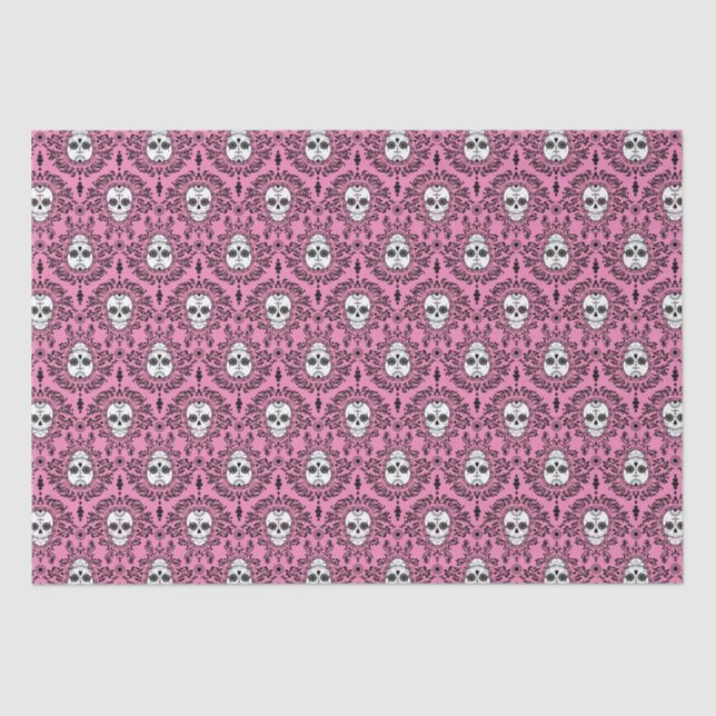 Dead Damask - Chic Sugar Skull Tissue Paper (Front)