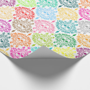 Dead Damask - Chic Sugar Skulls Wrapping Paper