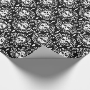 Dead Damask - Chic Sugar Skulls Wrapping Paper