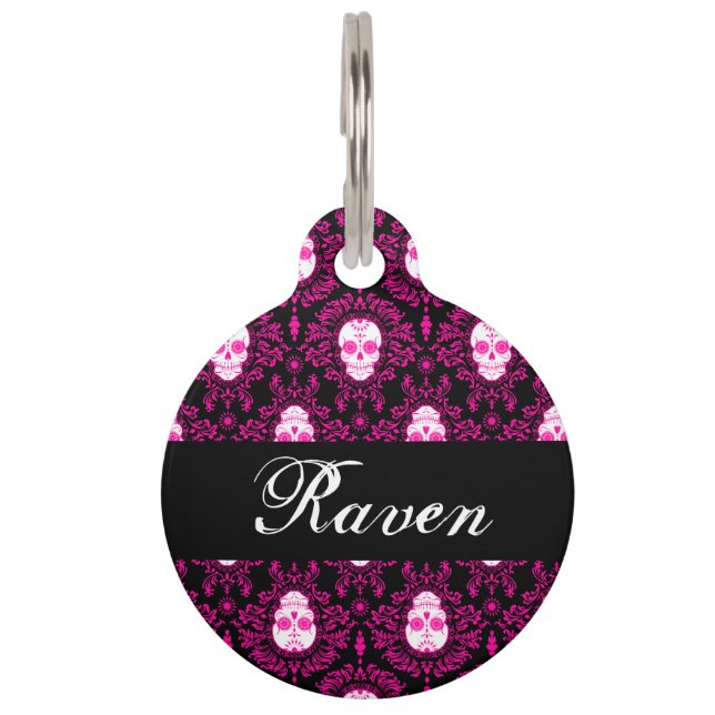 Dead Damask - Custom Pet Tag (Front)
