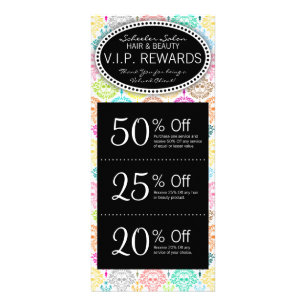 Dead Damask - Custom Salon Coupons Rack Card