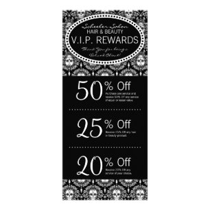 Dead Damask - Custom Salon Coupons Rack Card