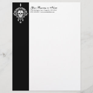 Dead Damask - Custom Sugar Skull Letterhead
