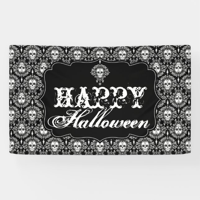 Dead Damask - Happy Halloween Banner (Horizontal)