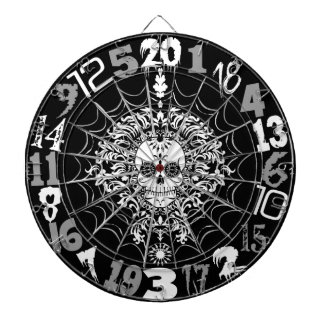 Dead Damask - Sugar Skull  & Spider Web Dartboard