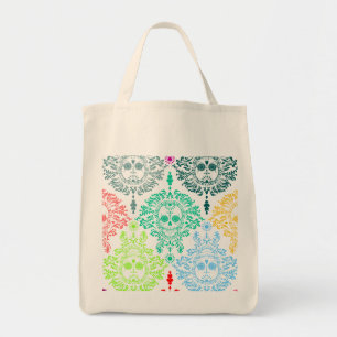 Dead Damask Sugar Skull Tote Bag