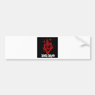 Dead Daze Tribal Heart Bumper Sticker