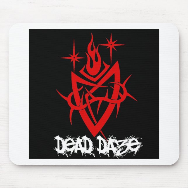 Dead Daze Tribal Heart Mouse Mat (Front)