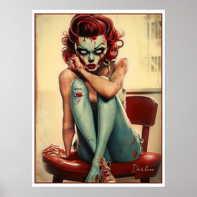 Dead, Dreamy, and Dangerously Darling: Darlene Poster (Front)