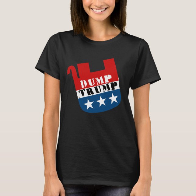 Dead Elephant - Dump Trump - Anti-Trump - T-Shirt (Front)