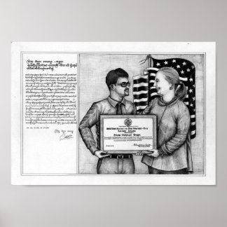 Dead Eye Poster of Vannak and Hillary Clinton 1